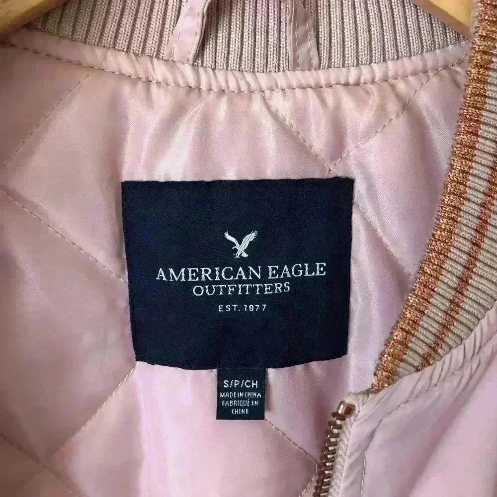 American Eagle Outfitters Zip Up Bomber Jacket Size S - Picture 2 of 8